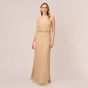green emerald velvet dress Adrianna Papell AP1E201759 - Long Sheath Dress